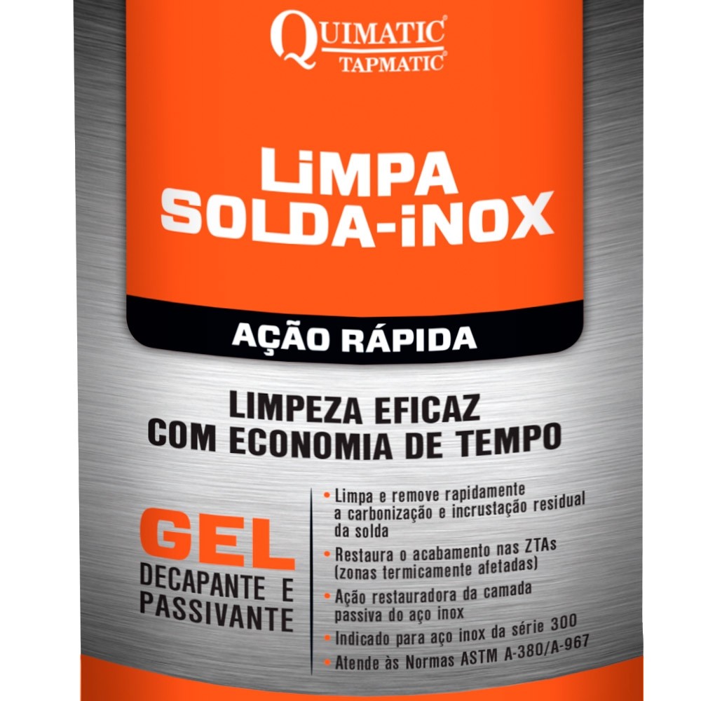 Gel Decapante Limpa-Solda-Inox Ação Rápida Quimatic Tapmatic 850 gramas