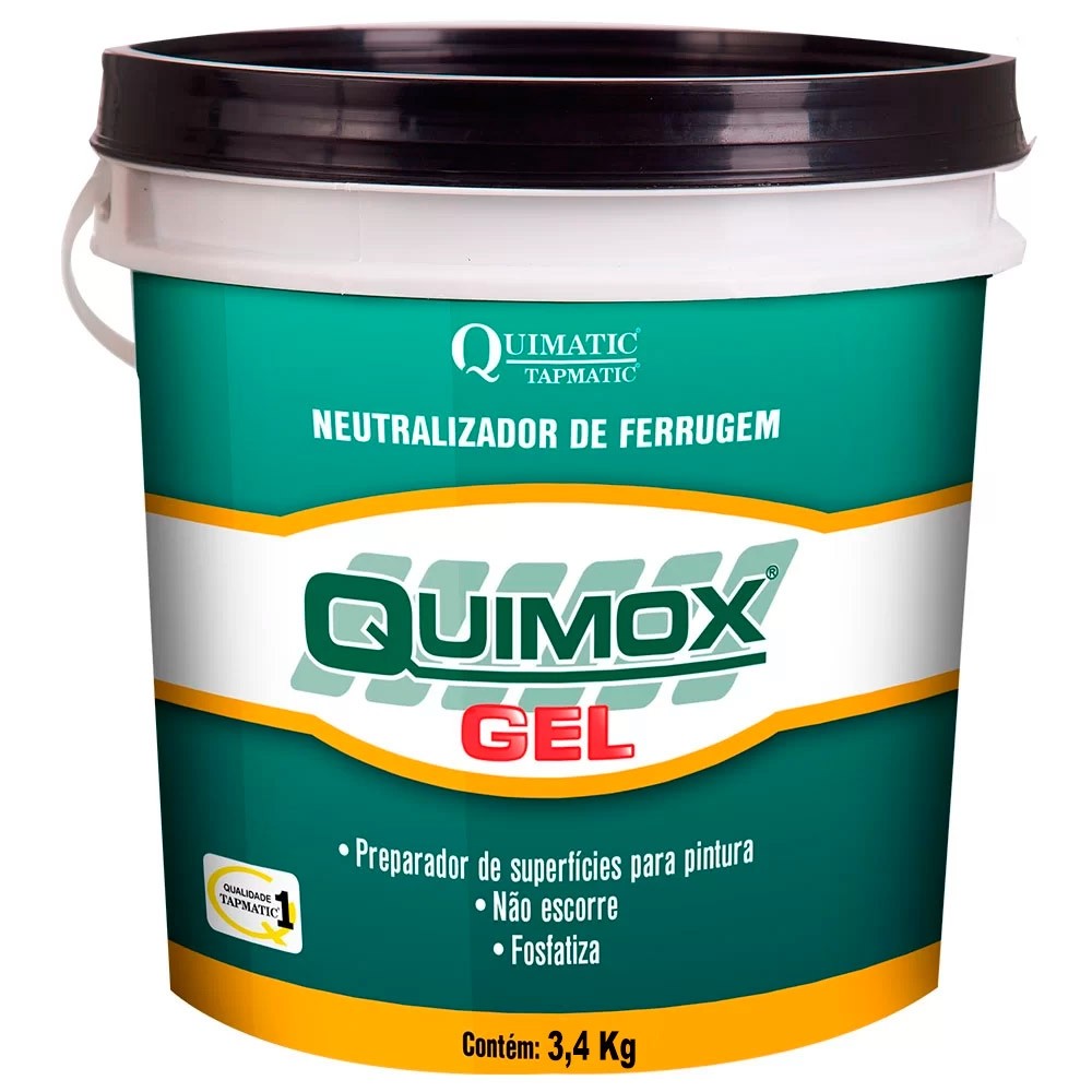 Quimox Gel Neutralizador de Ferrugem Quimatic Tapmatic 850 Gramas