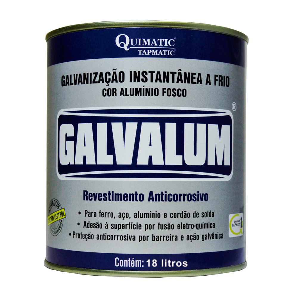 Galvanização a Frio Galvalum Aluminizada Lata 18 litros Quiamtic