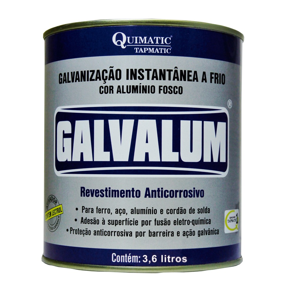 Galvanização a Frio Galvalum Aluminizada Lata 3,6 litros