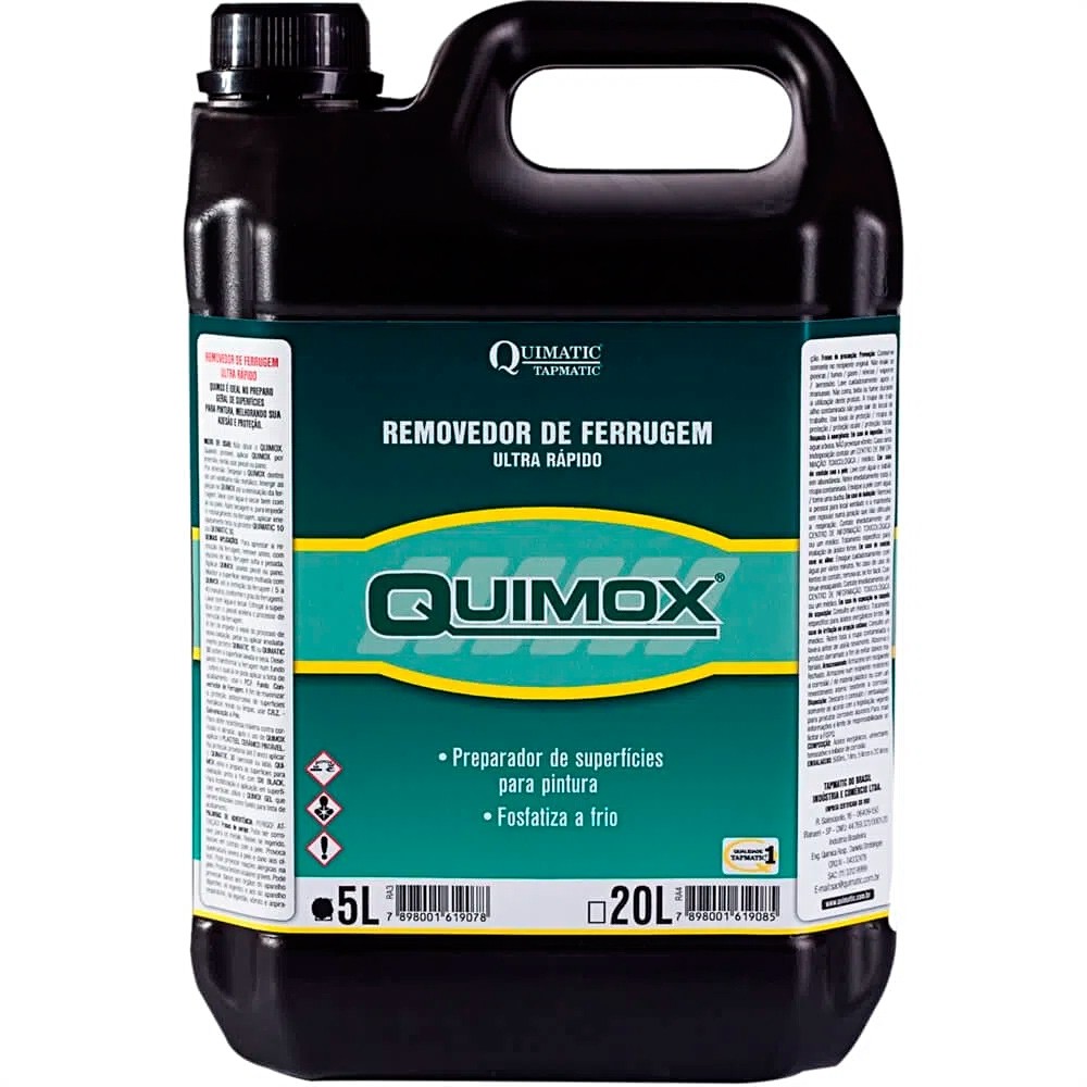 Removedor de ferrugem Ultrarrápido Quimatic - Quimox 20 LITROS 